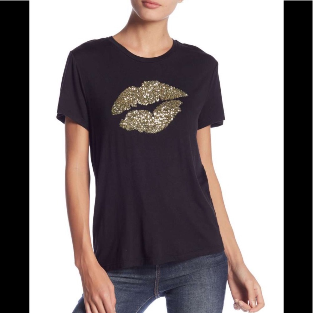 Romeo & Juliet Couture Sequin Lip Top